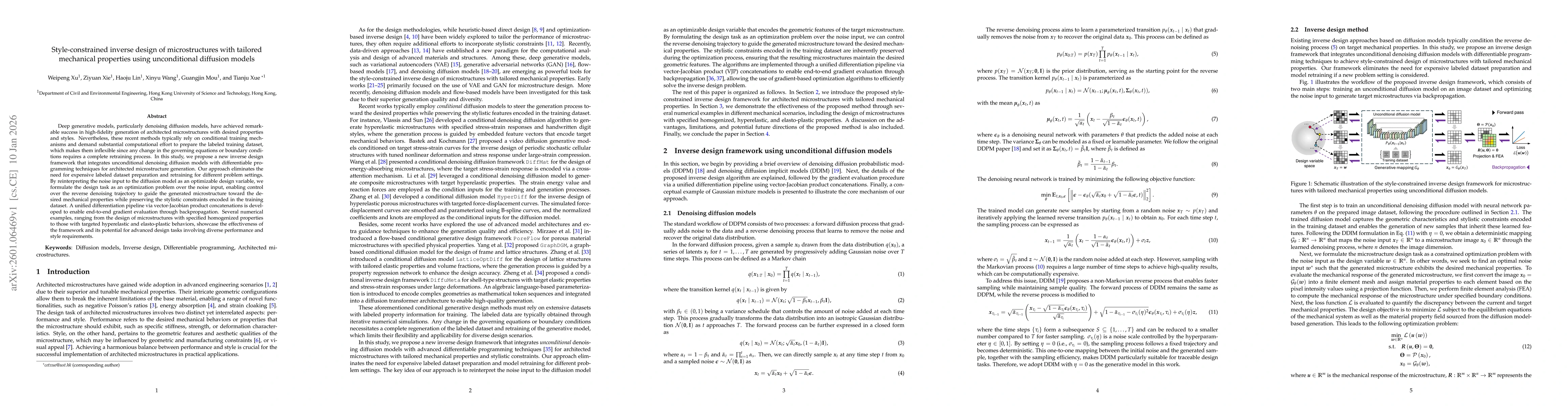Thumbnail for Style-constrained inverse design of microstructures with tailored mechanical properties using unconditional diffusion models