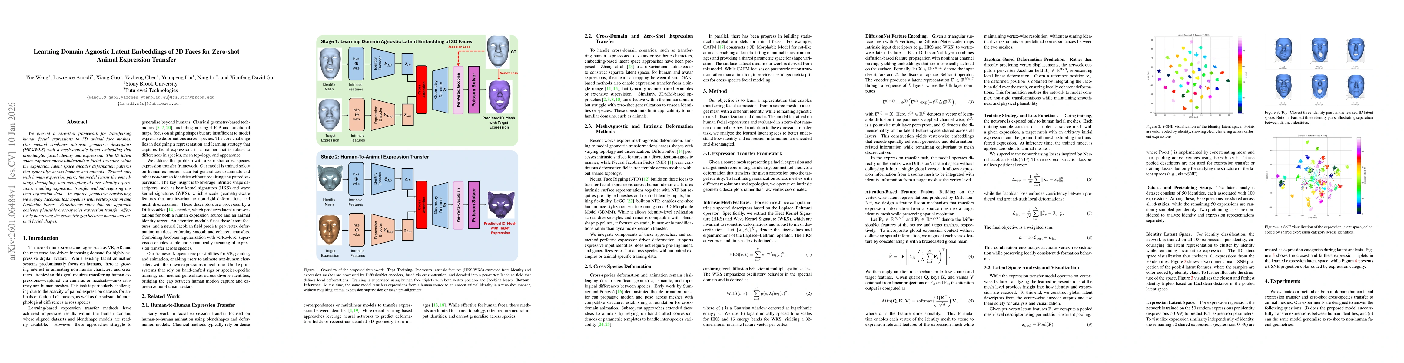 Thumbnail for Learning Domain Agnostic Latent Embeddings of 3D Faces for Zero-shot Animal Expression Transfer