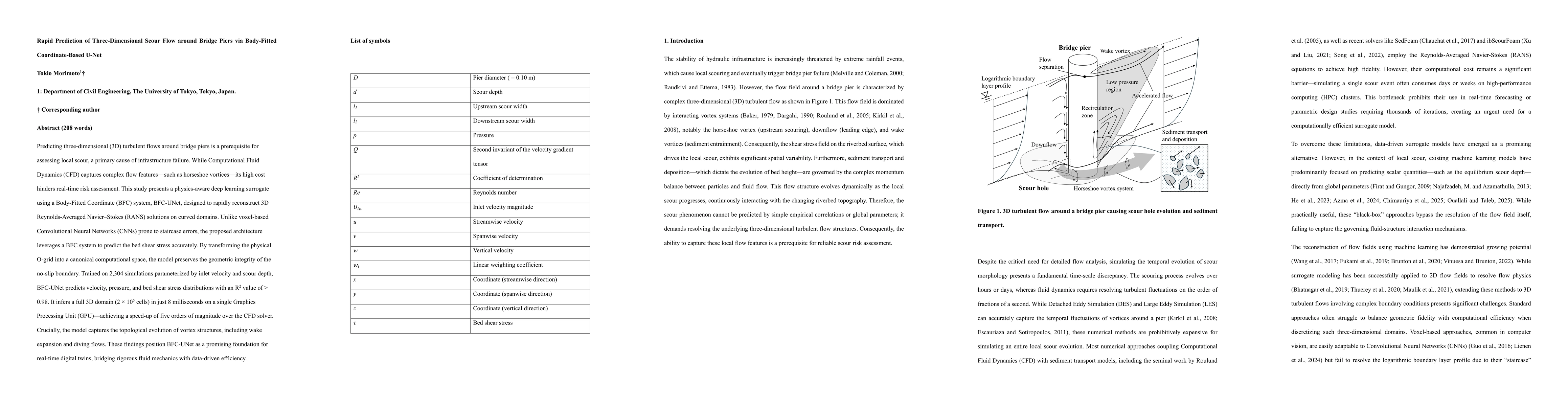 Thumbnail for Rapid Prediction of Three-Dimensional Scour Flow around Bridge Piers via Body-Fitted Coordinate-Based U-Net