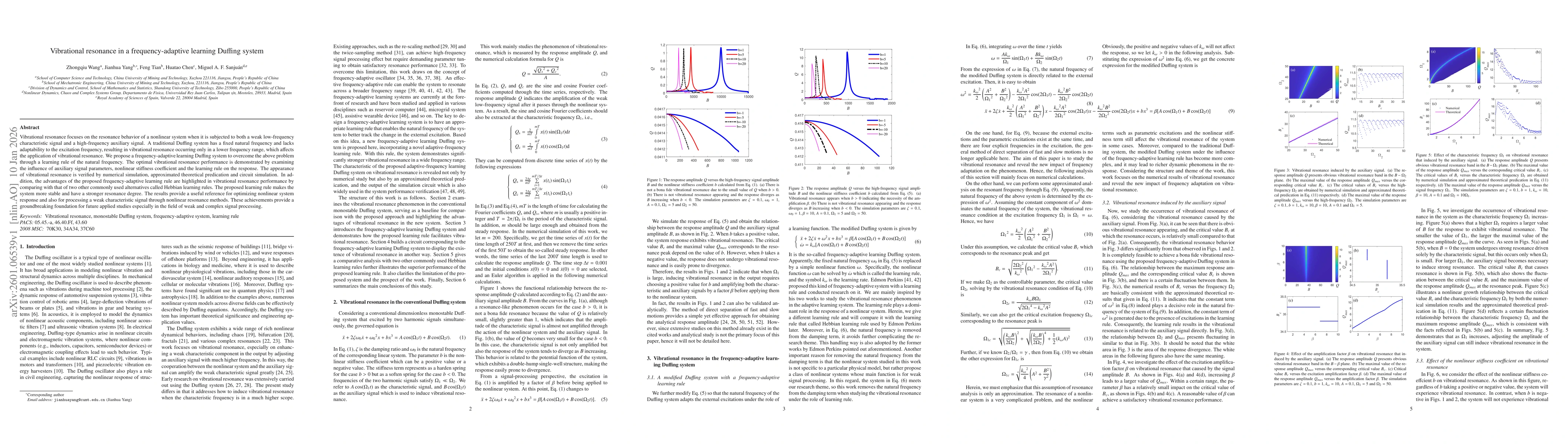 Thumbnail for Vibrational resonance in a frequency-adaptive learning Duffing system
