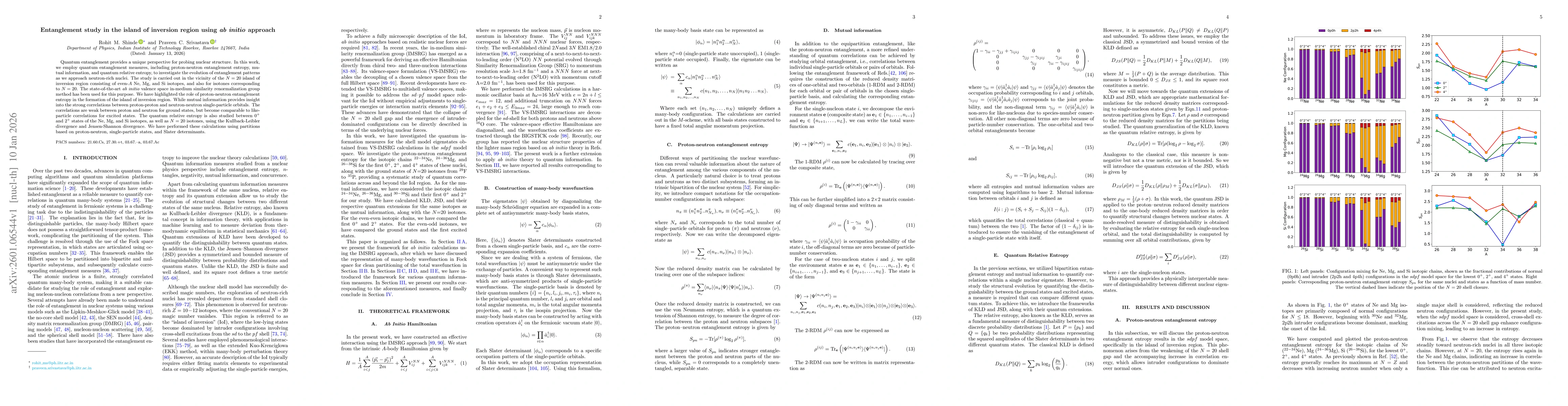 Thumbnail for Entanglement study in the island of inversion region using \textit{ab initio} approach