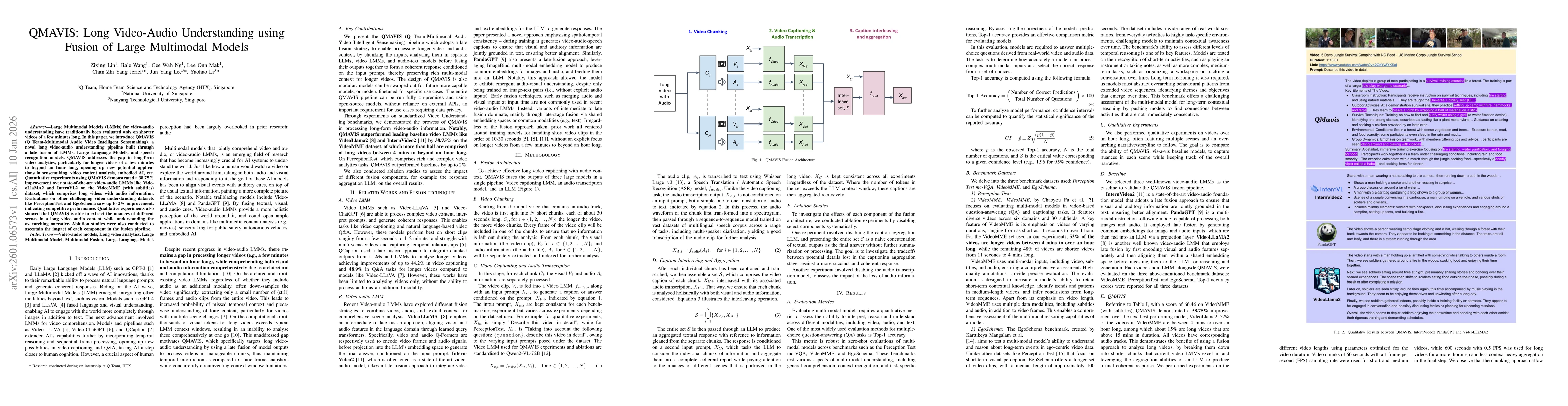 Thumbnail for QMAVIS: Long Video-Audio Understanding using Fusion of Large Multimodal Models