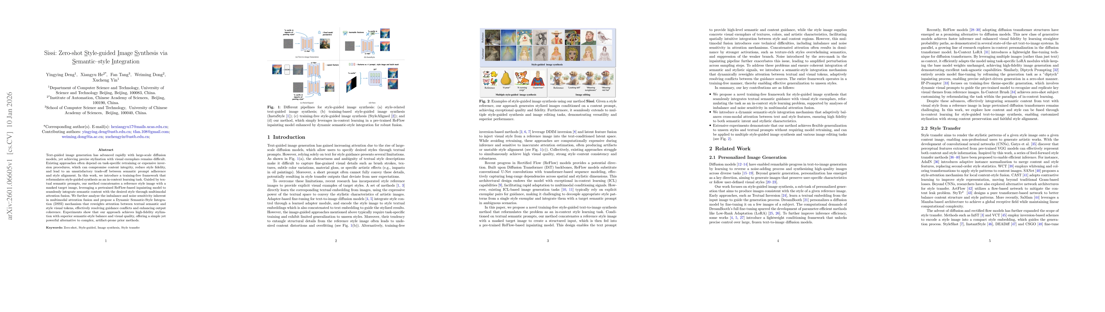 Thumbnail for Sissi: Zero-shot Style-guided Image Synthesis via Semantic-style Integration