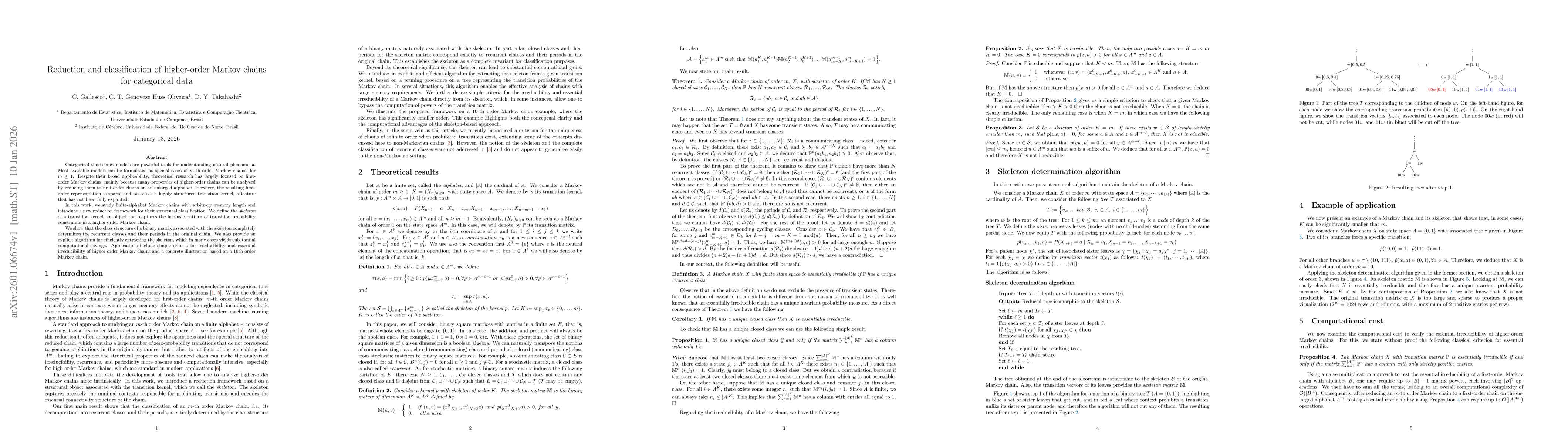 Thumbnail for Reduction and classification of higher-order Markov chains for categorical data