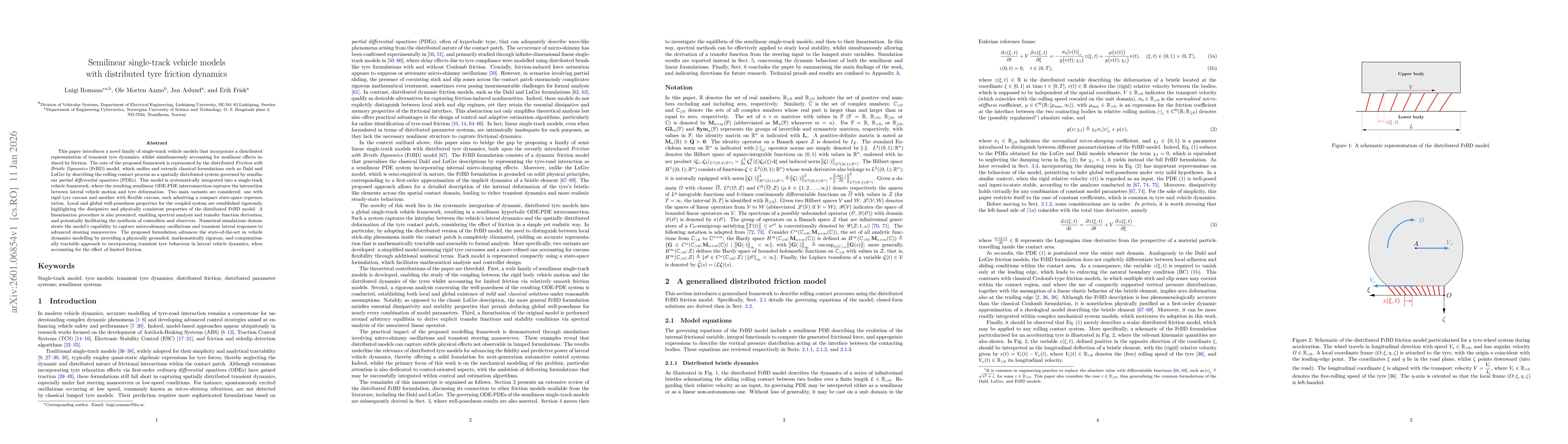 Thumbnail for Semilinear single-track vehicle models with distributed tyre friction dynamics
