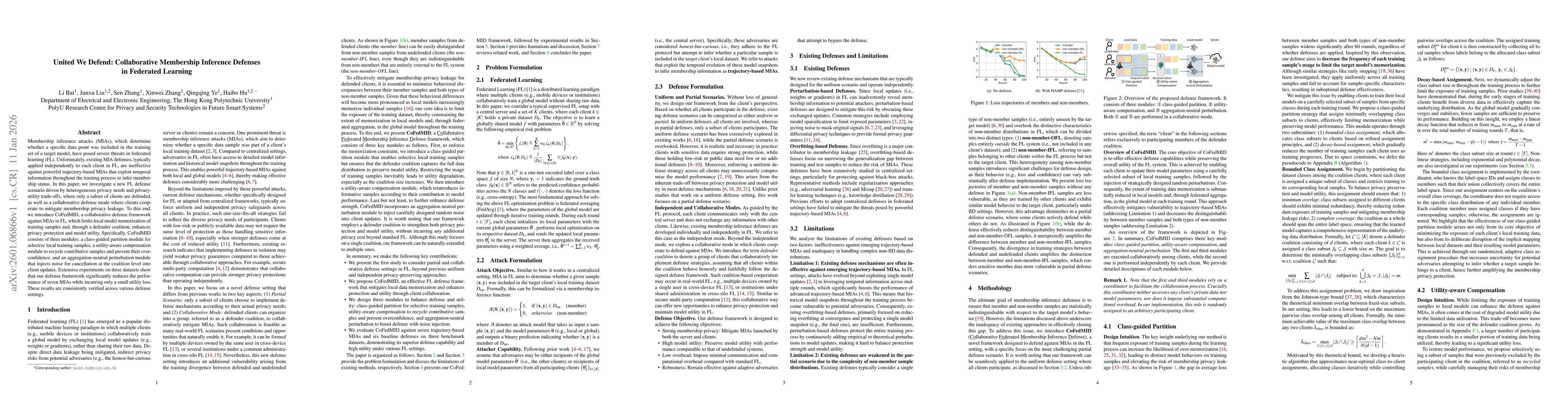 Thumbnail for United We Defend: Collaborative Membership Inference Defenses in Federated Learning
