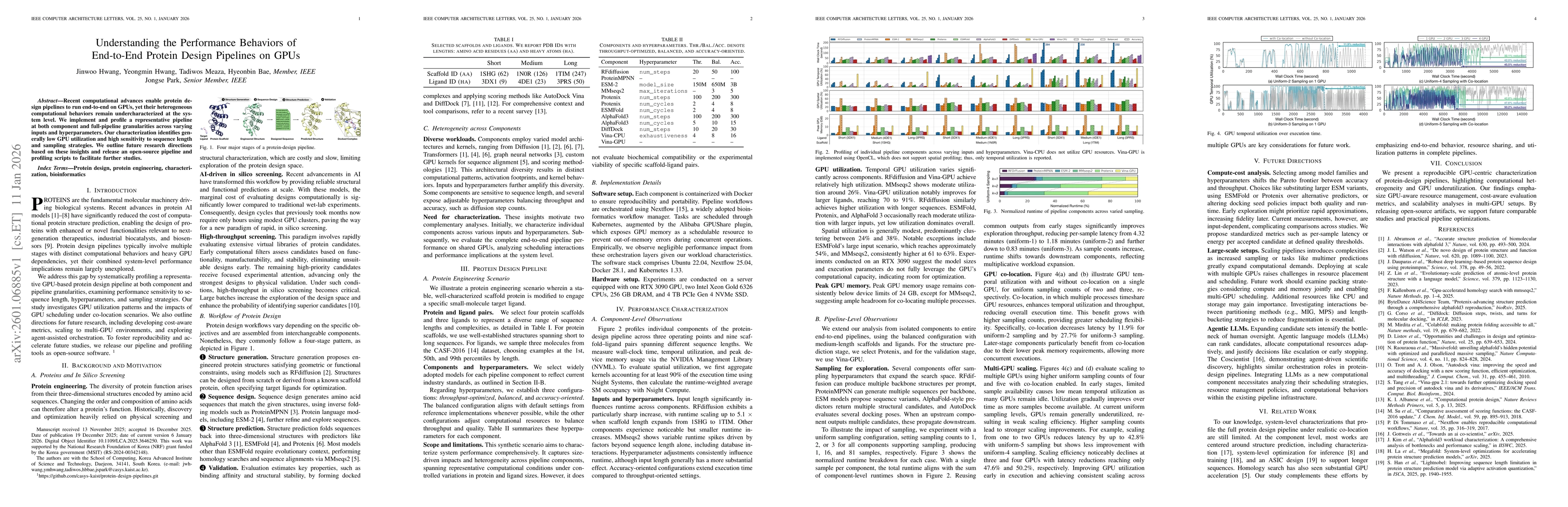 Thumbnail for Understanding the Performance Behaviors of End-to-End Protein Design Pipelines on GPUs