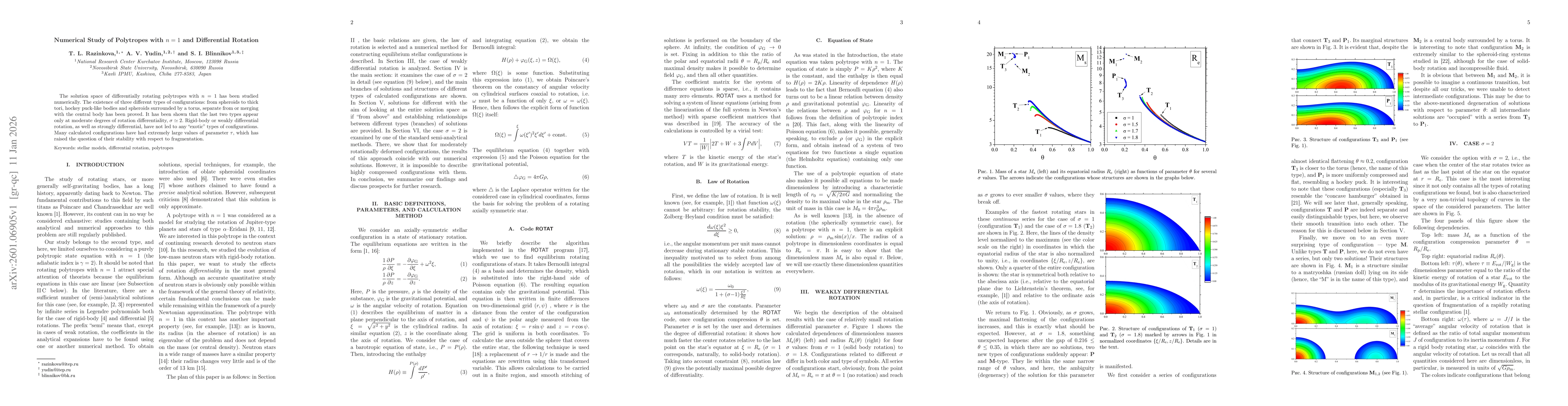 Thumbnail for Numerical Study of Polytropes with n=1 and Differential Rotation