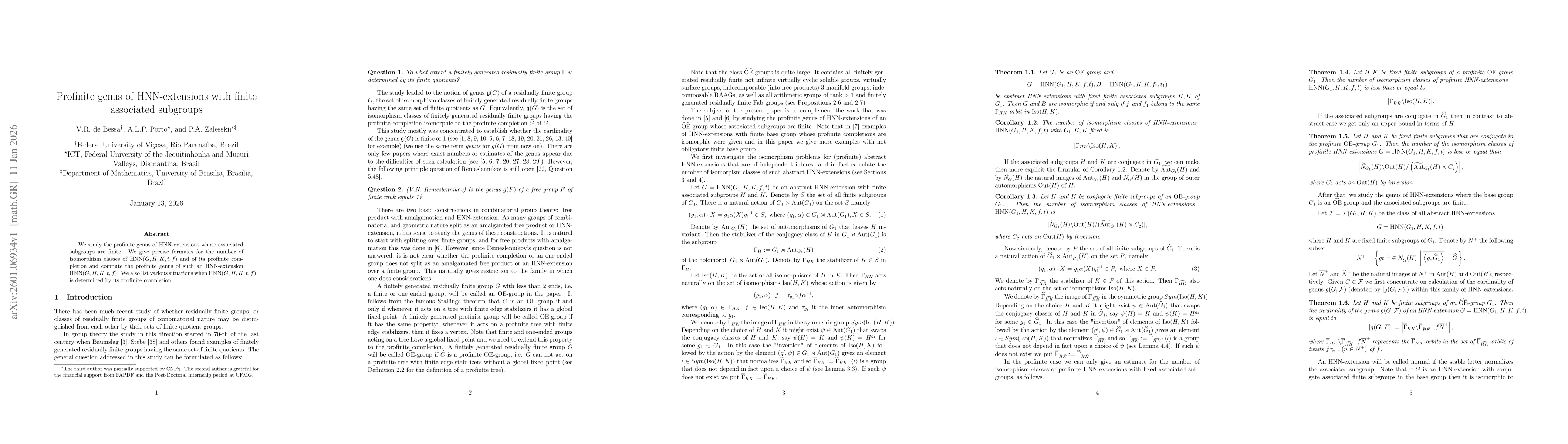 Thumbnail for Profinite genus of HNN-extensions with finite associated subgroups