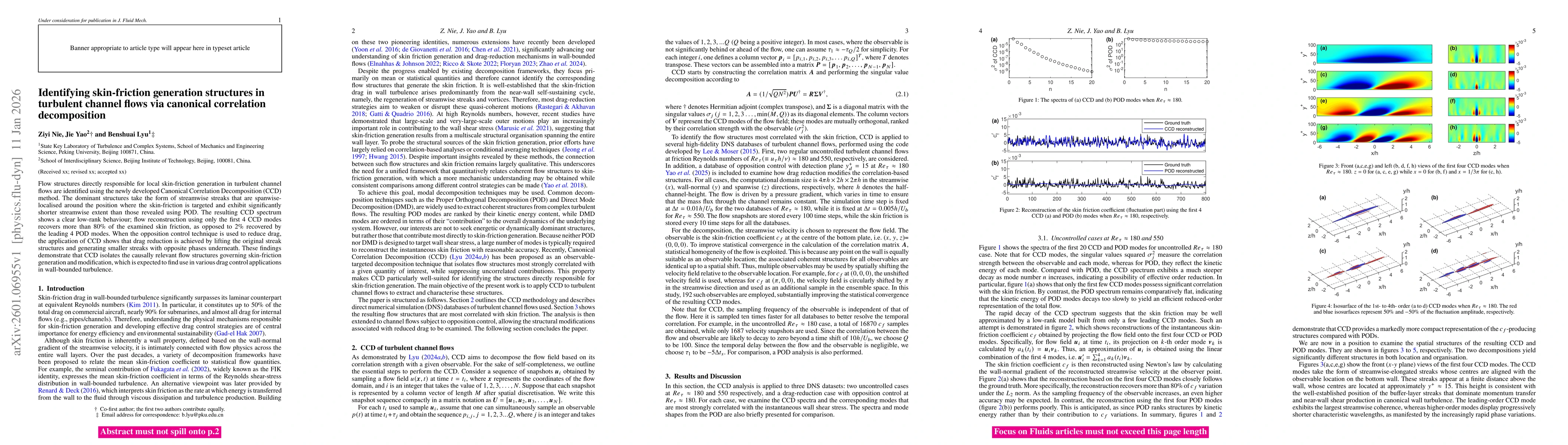 Thumbnail for Identifying skin-friction generation structures in turbulent channel flows via canonical correlation decomposition