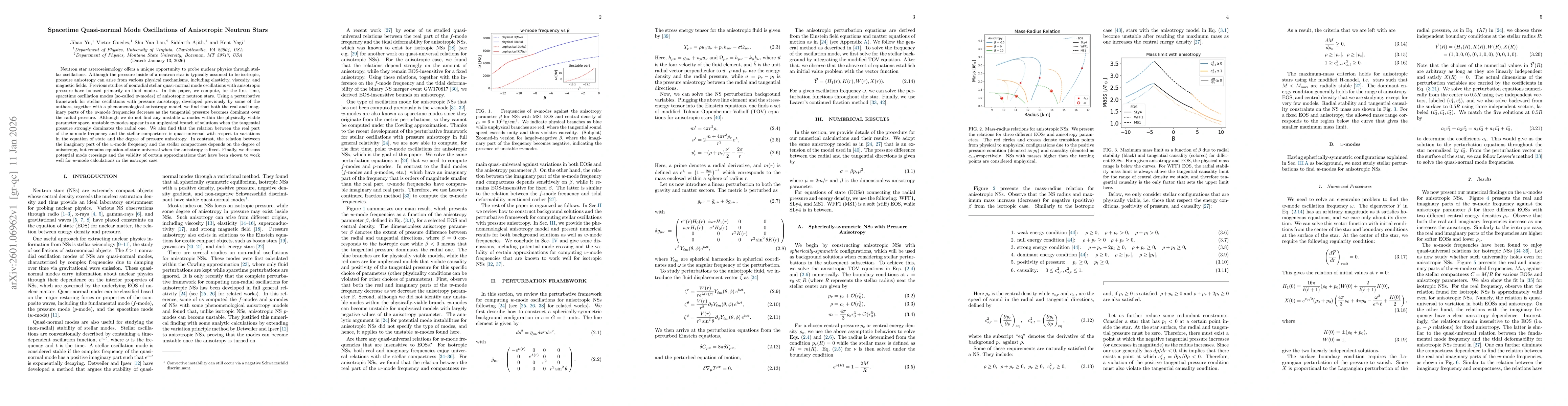 Thumbnail for Spacetime Quasi-normal Mode Oscillations of Anisotropic Neutron Stars