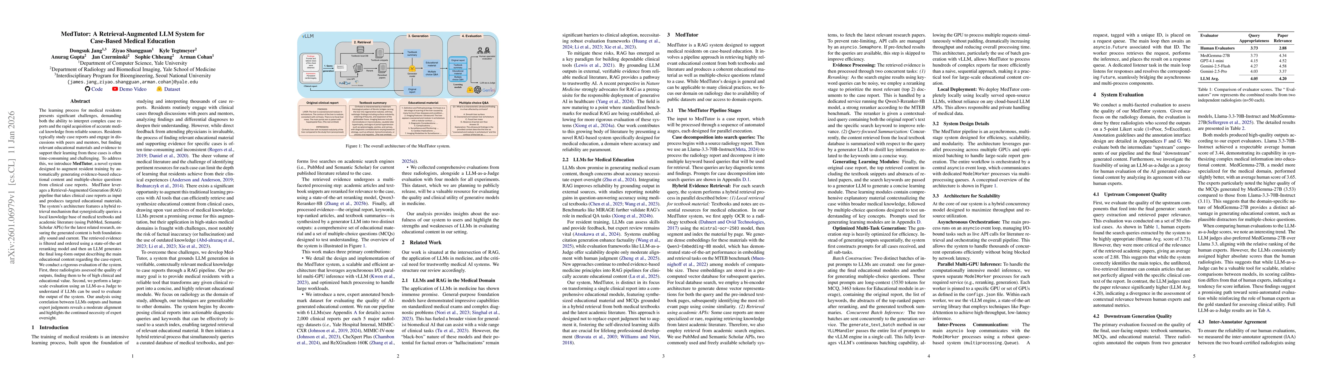 Thumbnail for MedTutor: A Retrieval-Augmented LLM System for Case-Based Medical Education