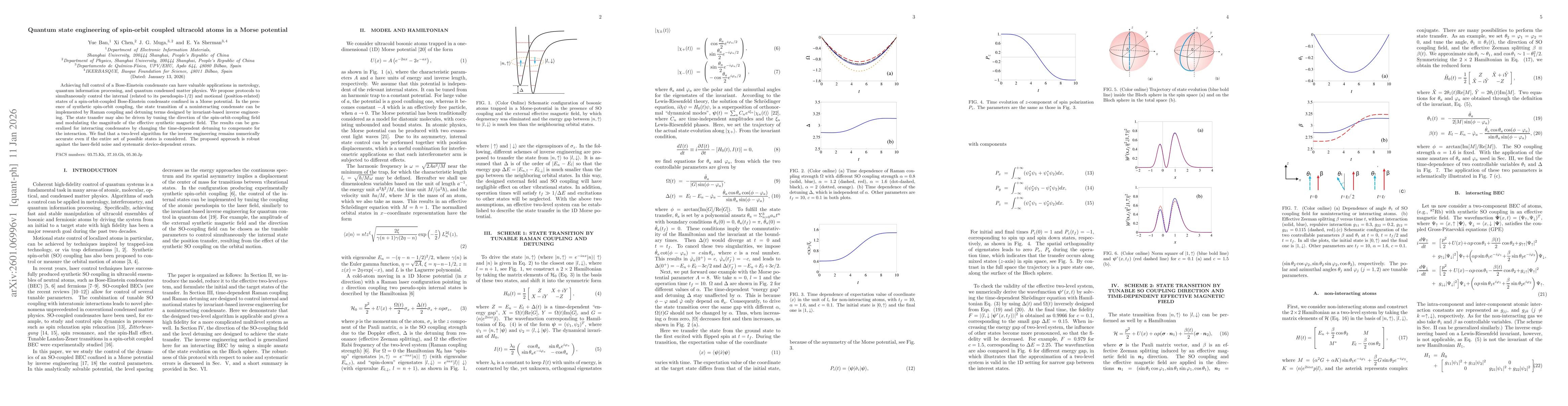 Thumbnail for Quantum state engineering of spin-orbit coupled ultracold atoms in a Morse potential
