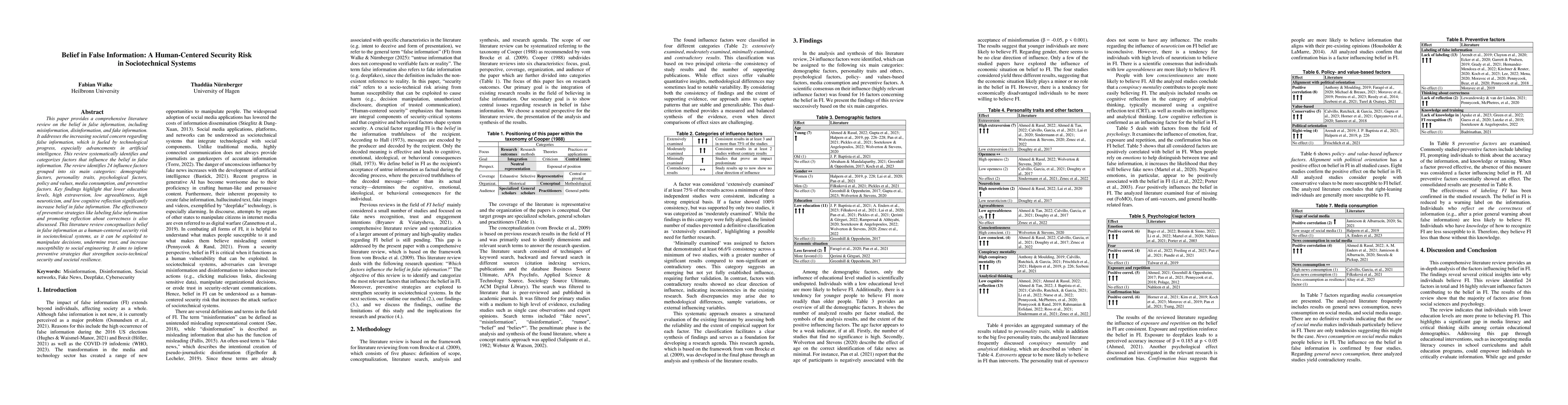 Thumbnail for Belief in False Information: A Human-Centered Security Risk in Sociotechnical Systems