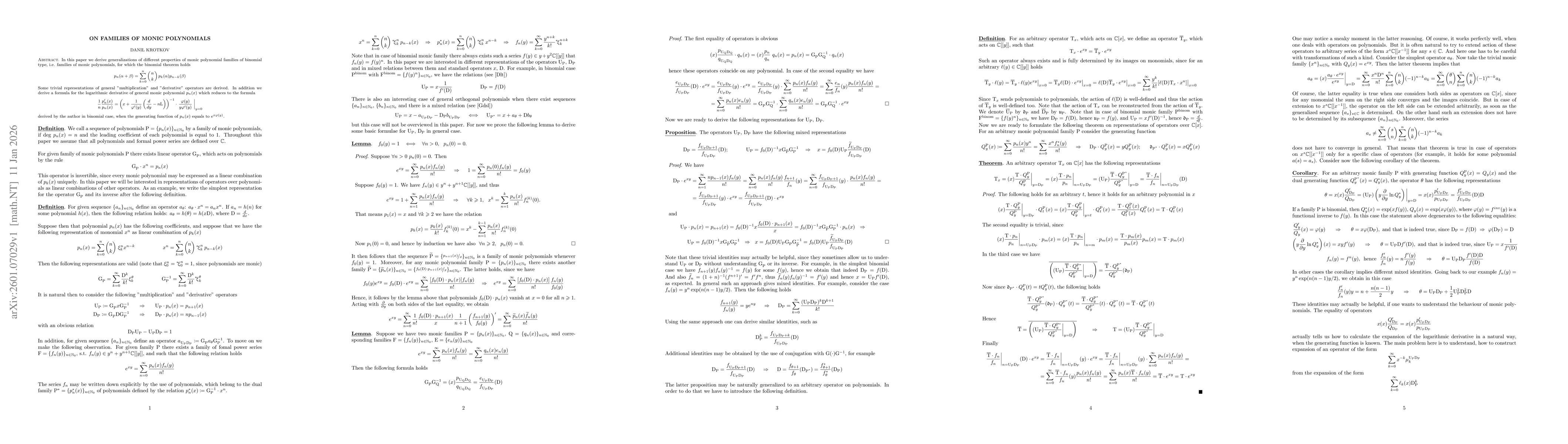 Thumbnail for On families of monic polynomials