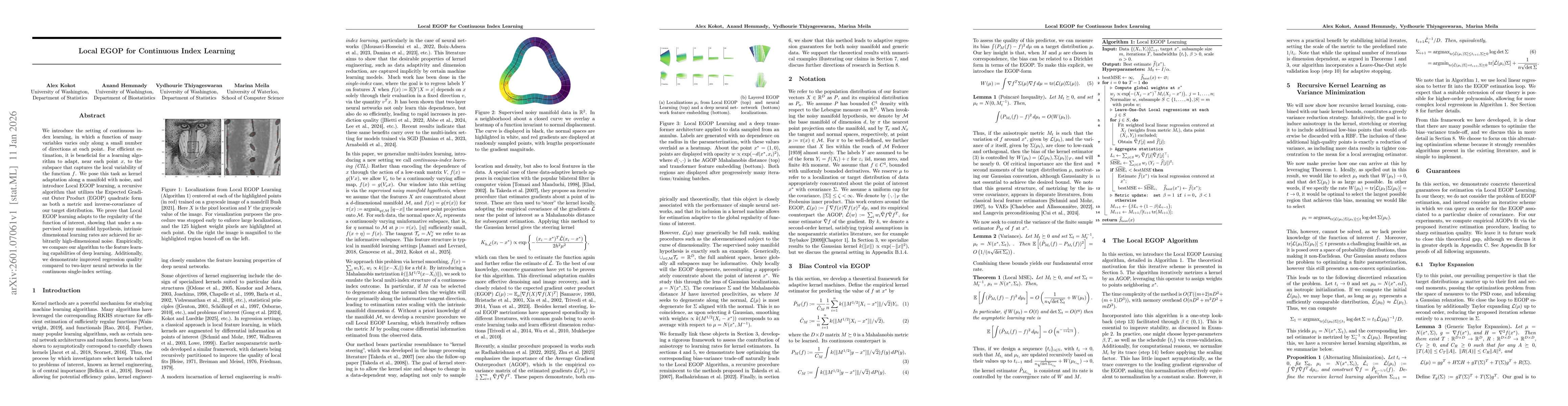 Thumbnail for Local EGOP for Continuous Index Learning
