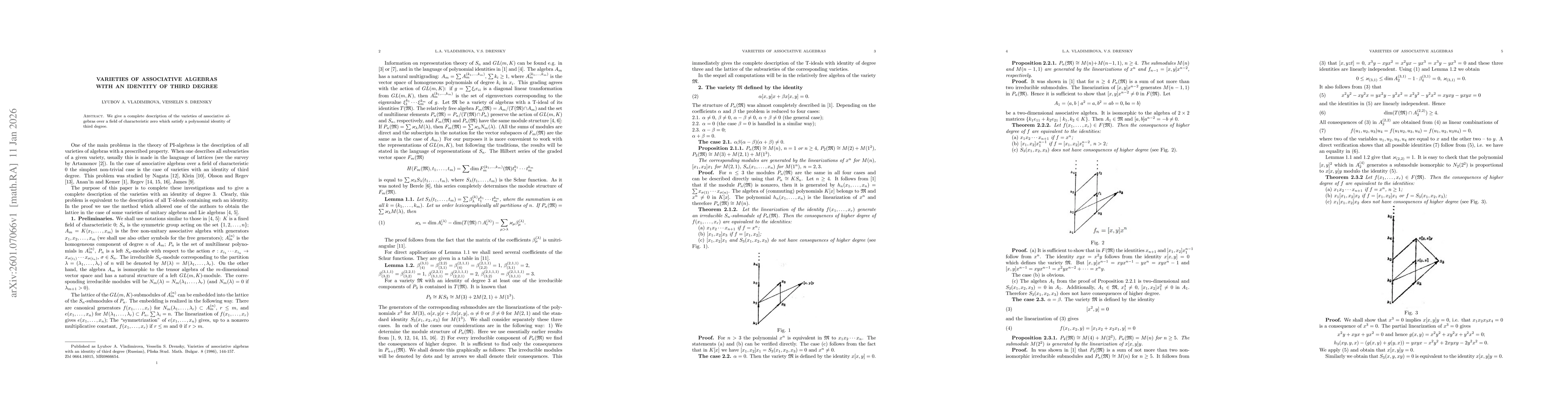Thumbnail for Varieties of associative algebras with an identity of third degree