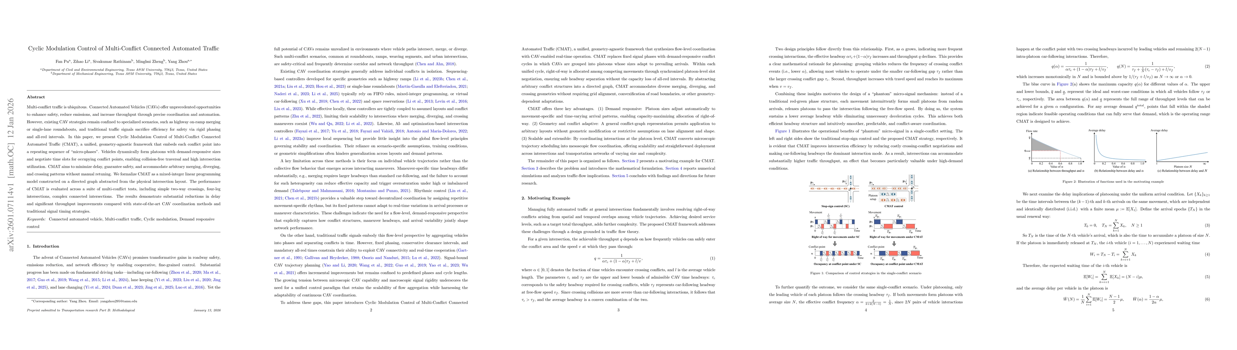 Thumbnail for Cyclic Modulation Control of Multi-Conflict Connected Automated Traffic