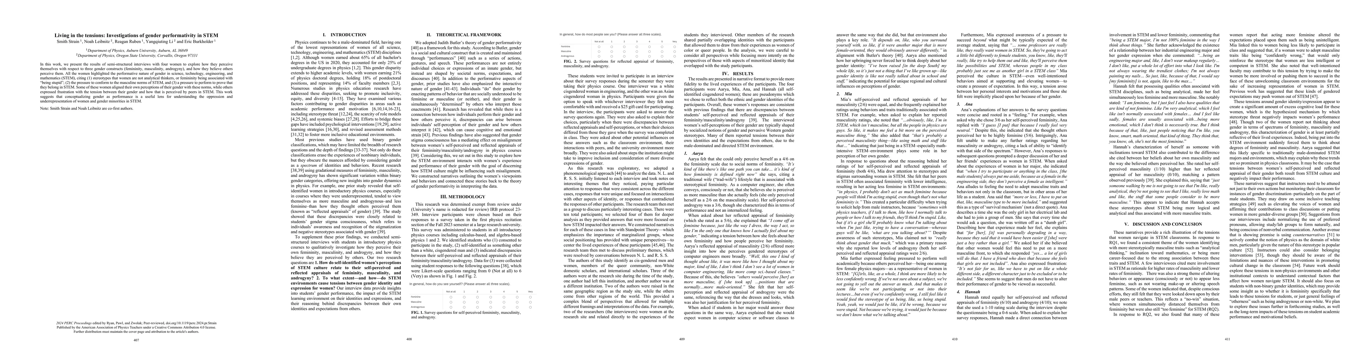 Thumbnail for Living in the tensions: Investigations of gender performativity in STEM