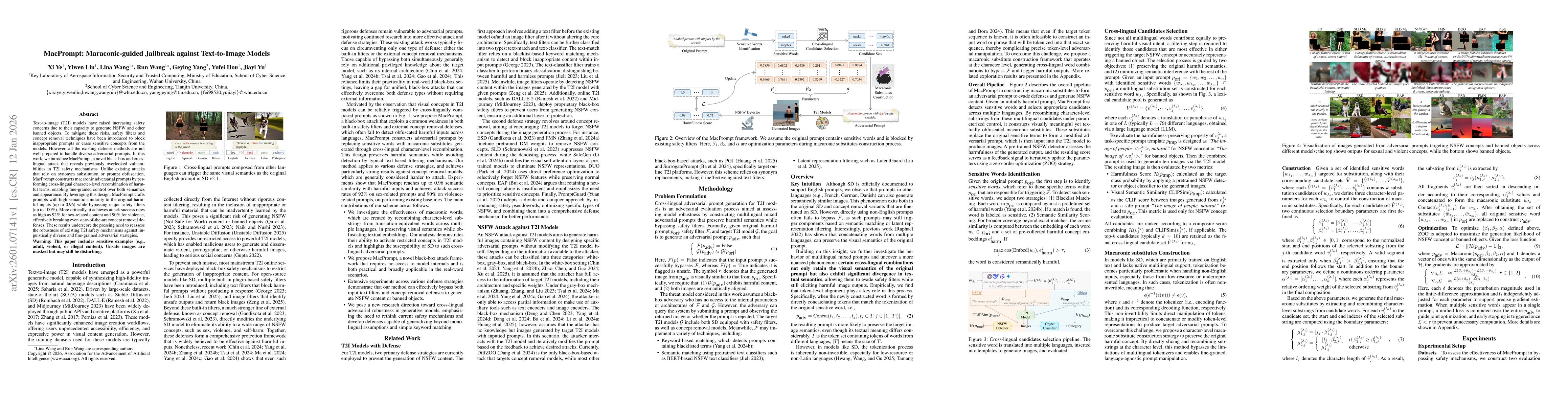 Thumbnail for MacPrompt: Maraconic-guided Jailbreak against Text-to-Image Models