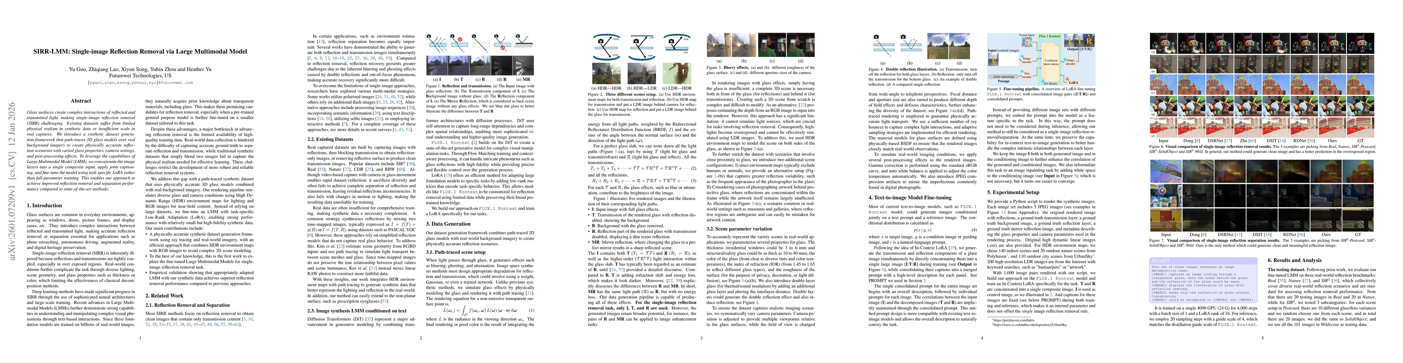 Thumbnail for SIRR-LMM: Single-image Reflection Removal via Large Multimodal Model