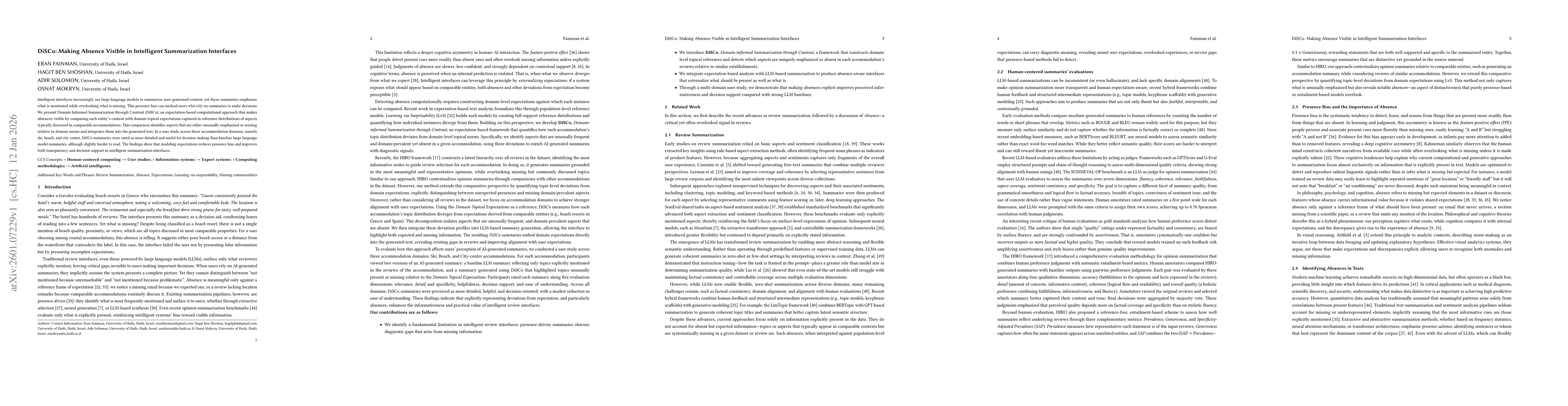 Thumbnail for DiSCo: Making Absence Visible in Intelligent Summarization Interfaces