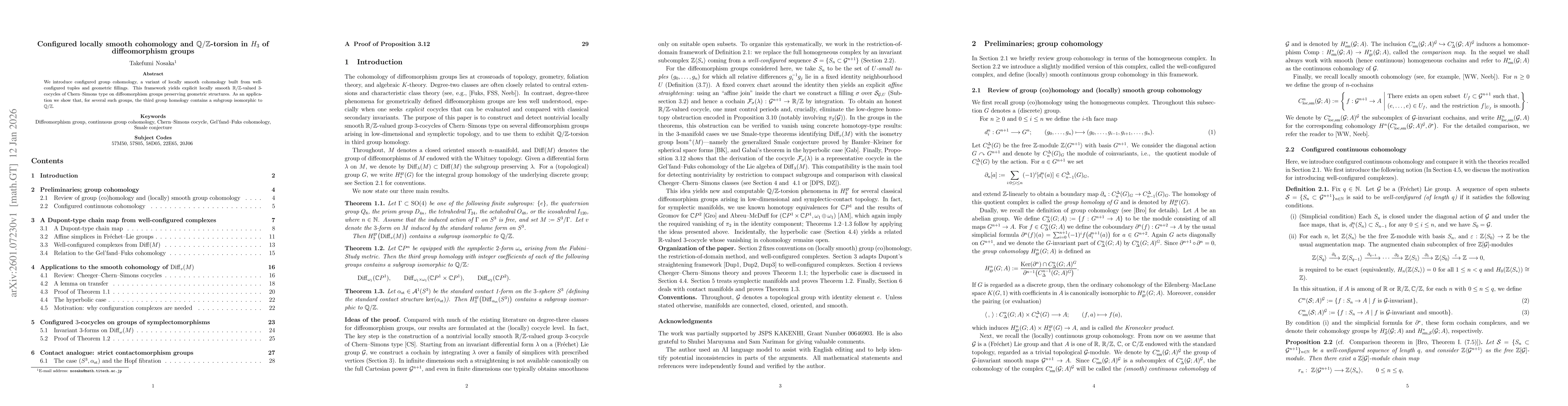 Thumbnail for Configured locally smooth cohomology and $\mathbb{Q}/\mathbb{Z}$-torsion in $H_3$ of diffeomorphism groups