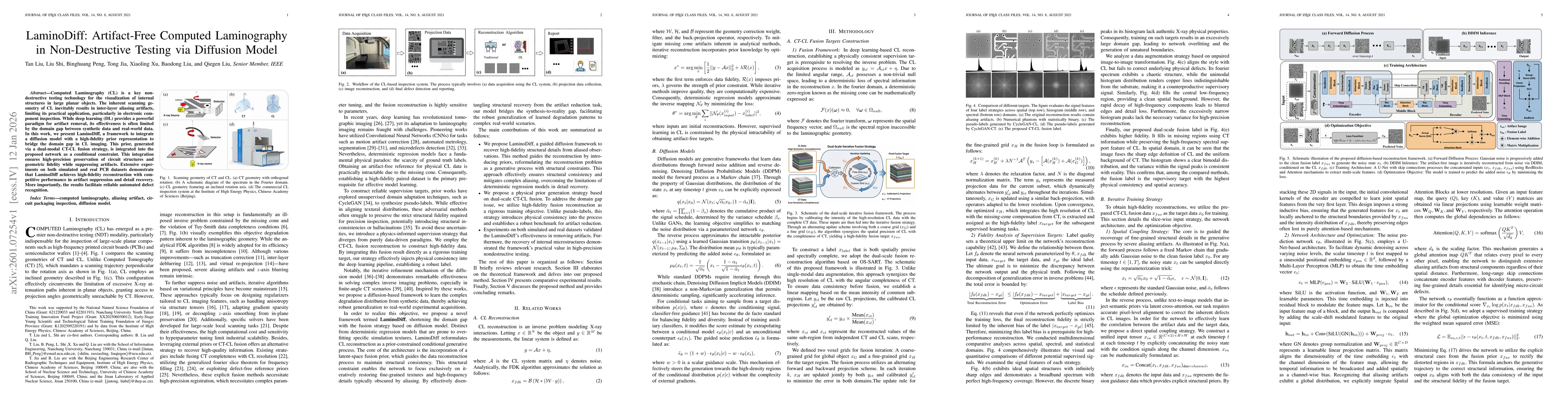 Thumbnail for LaminoDiff: Artifact-Free Computed Laminography in Non-Destructive Testing via Diffusion Model