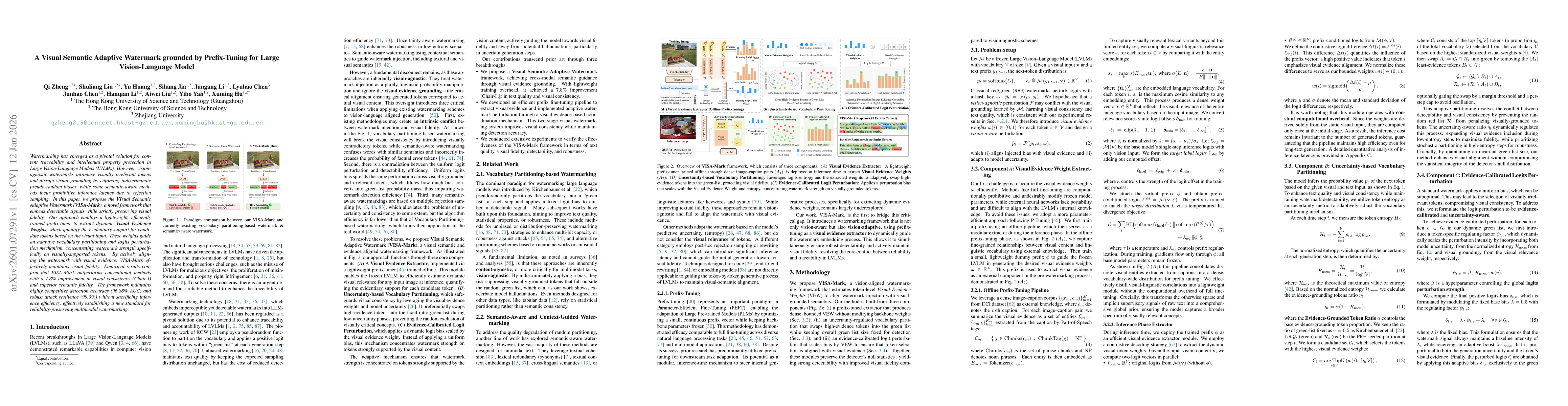 Thumbnail for A Visual Semantic Adaptive Watermark grounded by Prefix-Tuning for Large Vision-Language Model