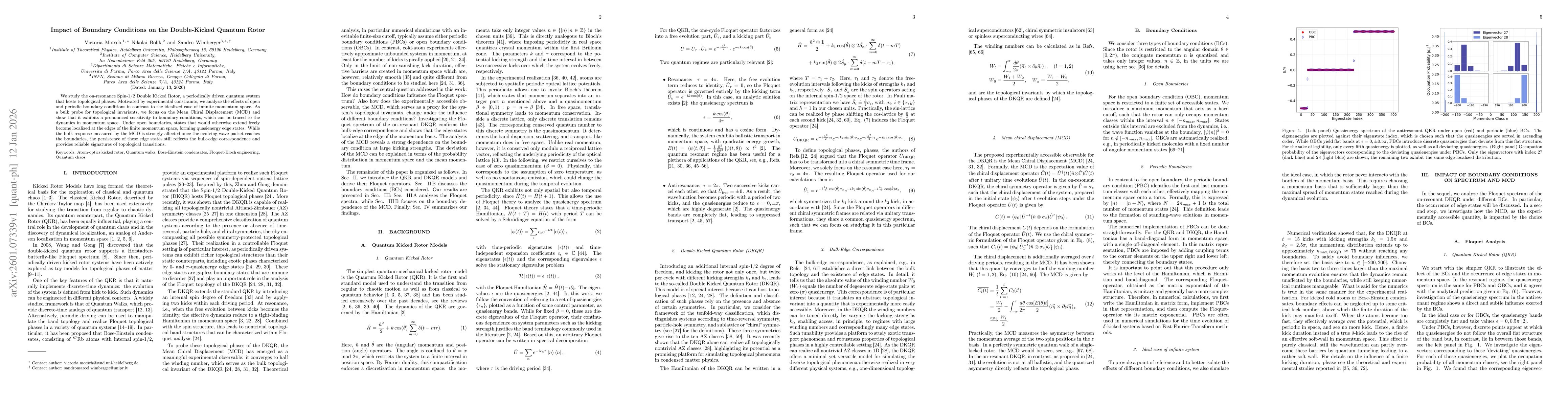 Thumbnail for Impact of Boundary Conditions on the Double-Kicked Quantum Rotor