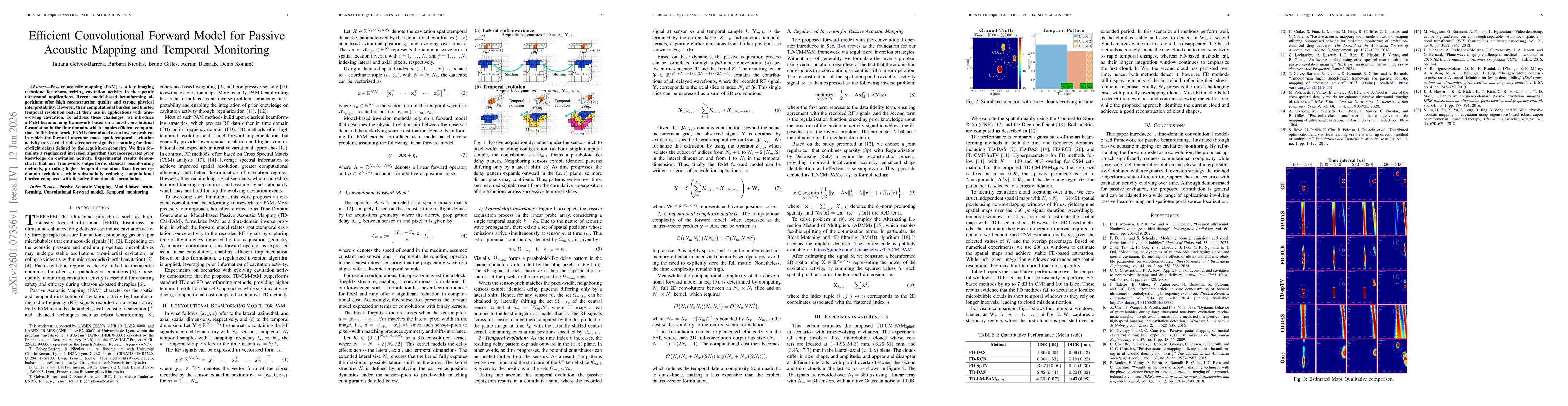 Thumbnail for Efficient Convolutional Forward Model for Passive Acoustic Mapping and Temporal Monitoring