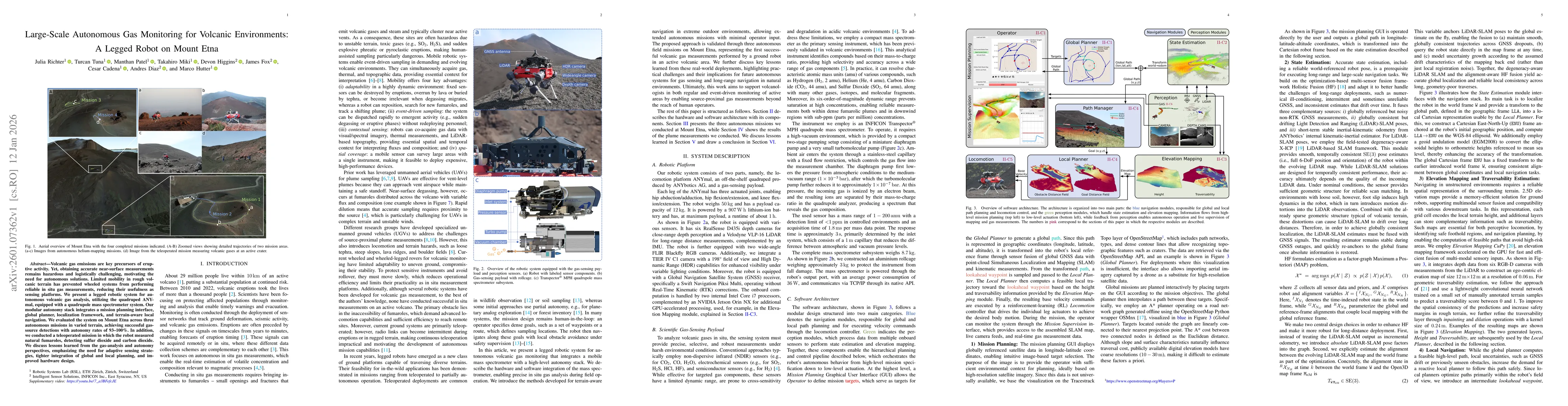 Thumbnail for Large-Scale Autonomous Gas Monitoring for Volcanic Environments: A Legged Robot on Mount Etna