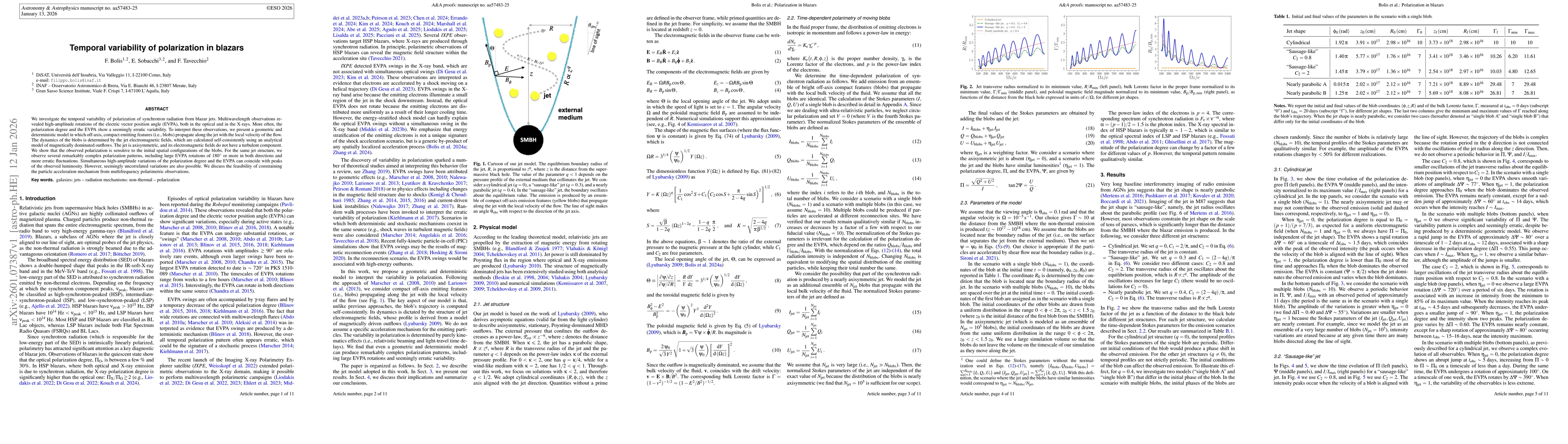 Thumbnail for Temporal variability of polarization in blazars