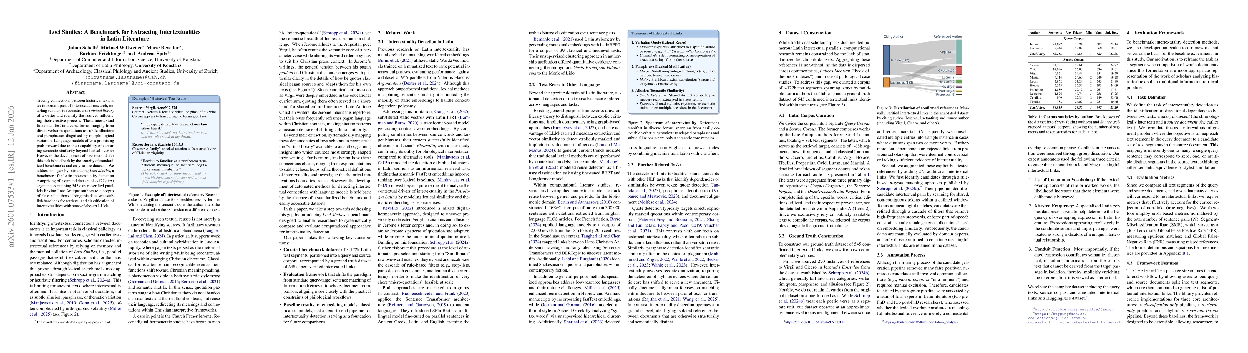 Thumbnail for Loci Similes: A Benchmark for Extracting Intertextualities in Latin Literature