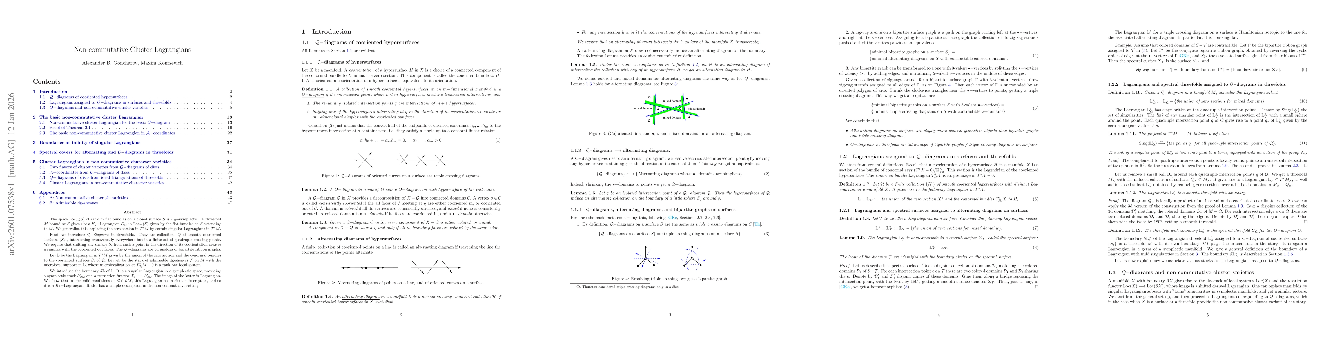 Thumbnail for Non-commutative cluster Lagrangians