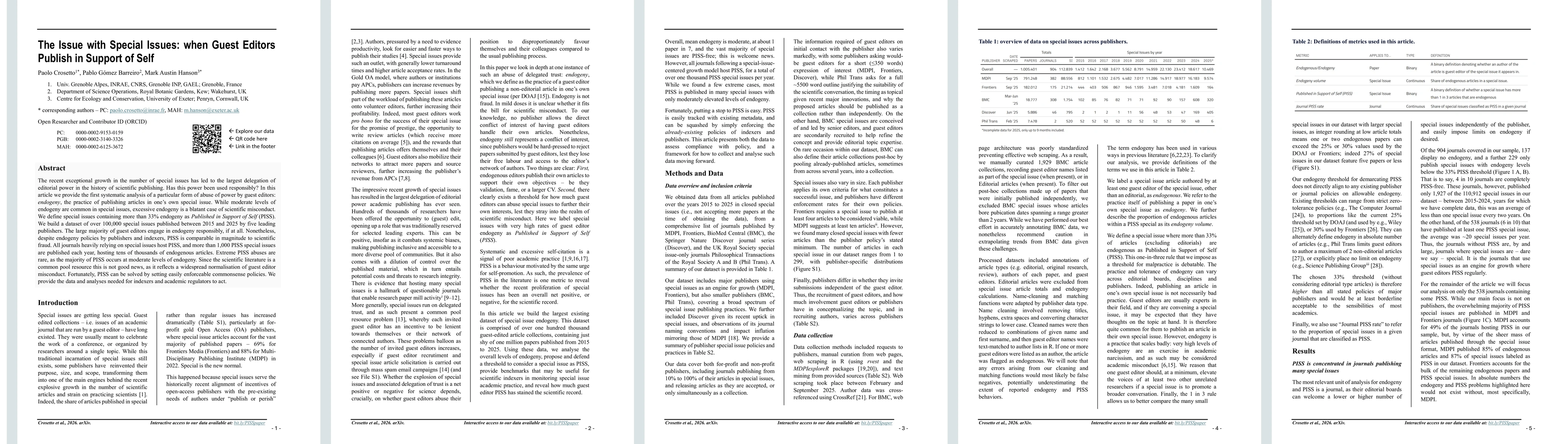 Thumbnail for The Issue with Special Issues: when Guest Editors Publish in Support of Self