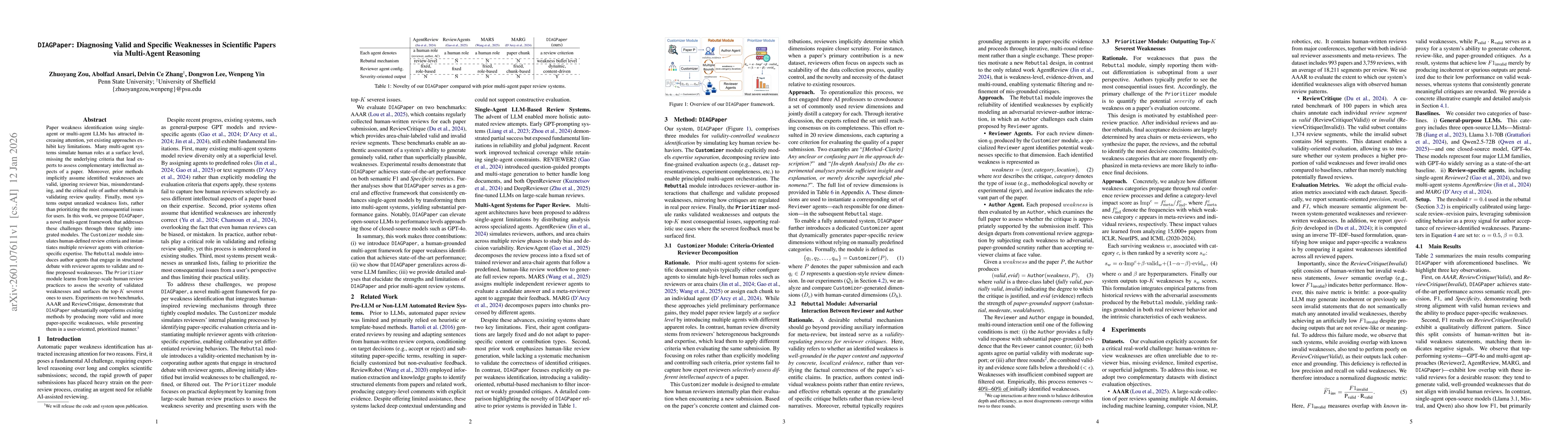 Thumbnail for DIAGPaper: Diagnosing Valid and Specific Weaknesses in Scientific Papers via Multi-Agent Reasoning