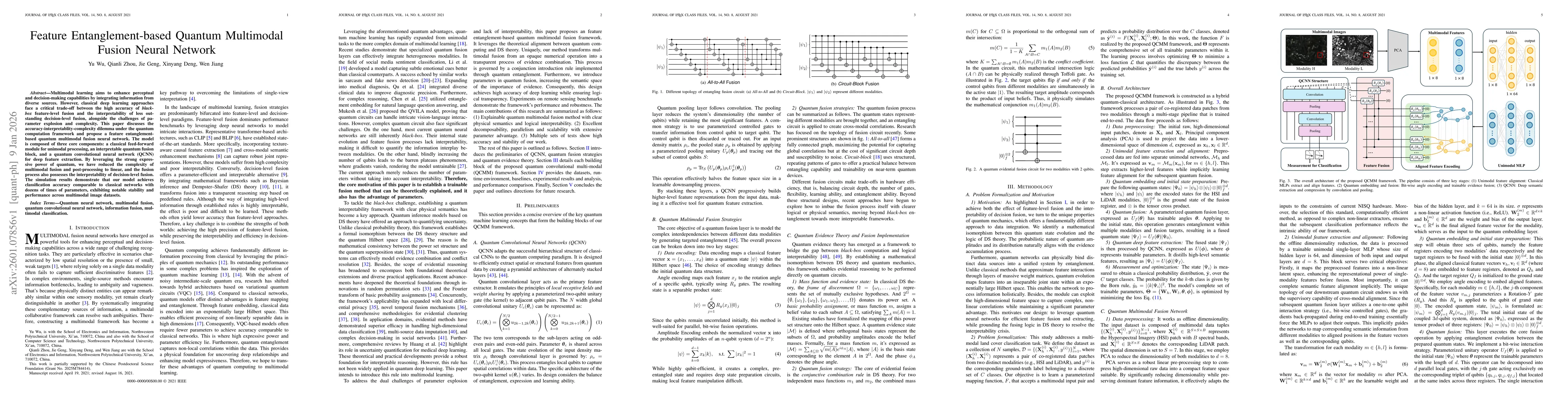 Thumbnail for Feature Entanglement-based Quantum Multimodal Fusion Neural Network