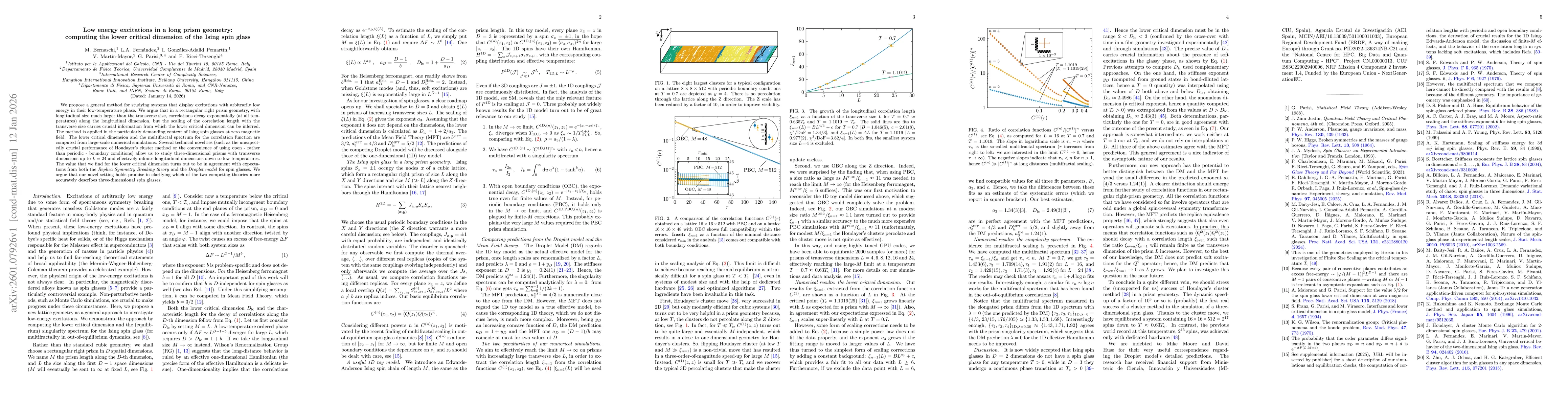 Thumbnail for Low energy excitations in a long prism geometry: computing the lower critical dimension of the Ising spin glass