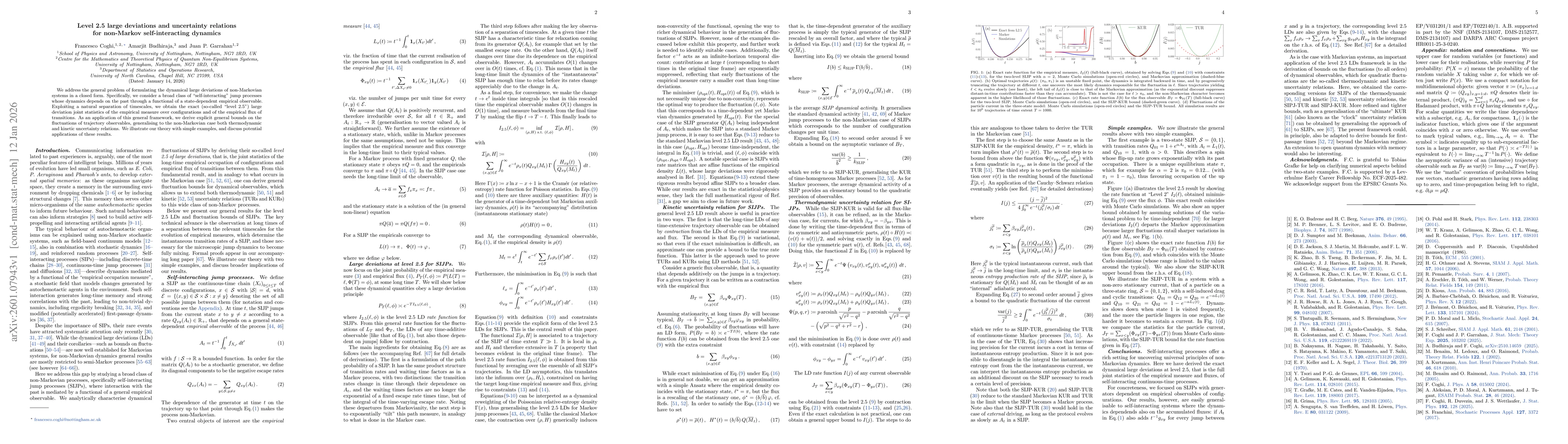 Thumbnail for Level 2.5 large deviations and uncertainty relations for non-Markov self-interacting dynamics