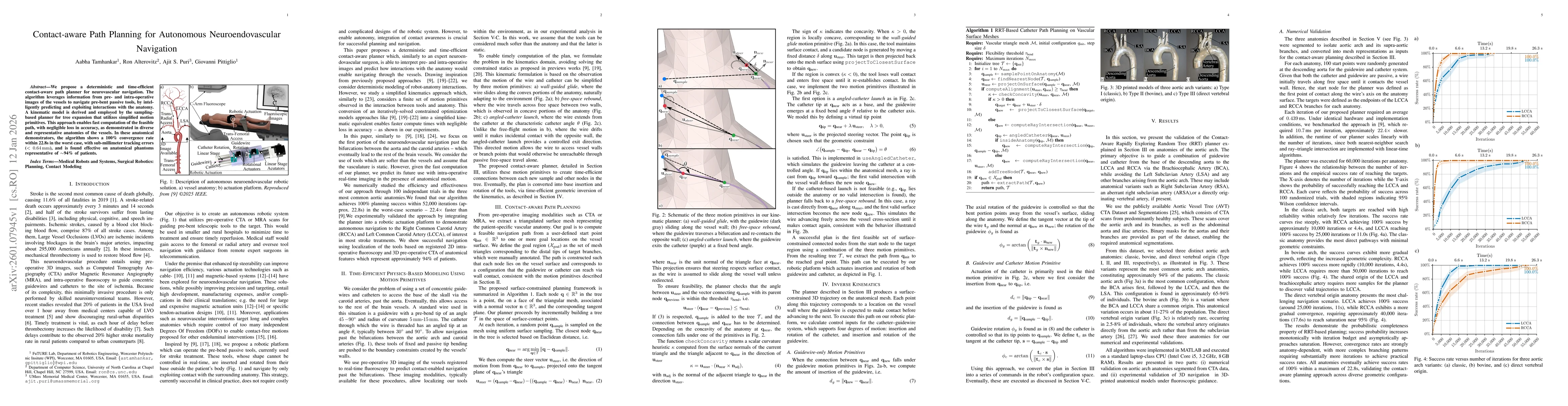 Thumbnail for Contact-aware Path Planning for Autonomous Neuroendovascular Navigation