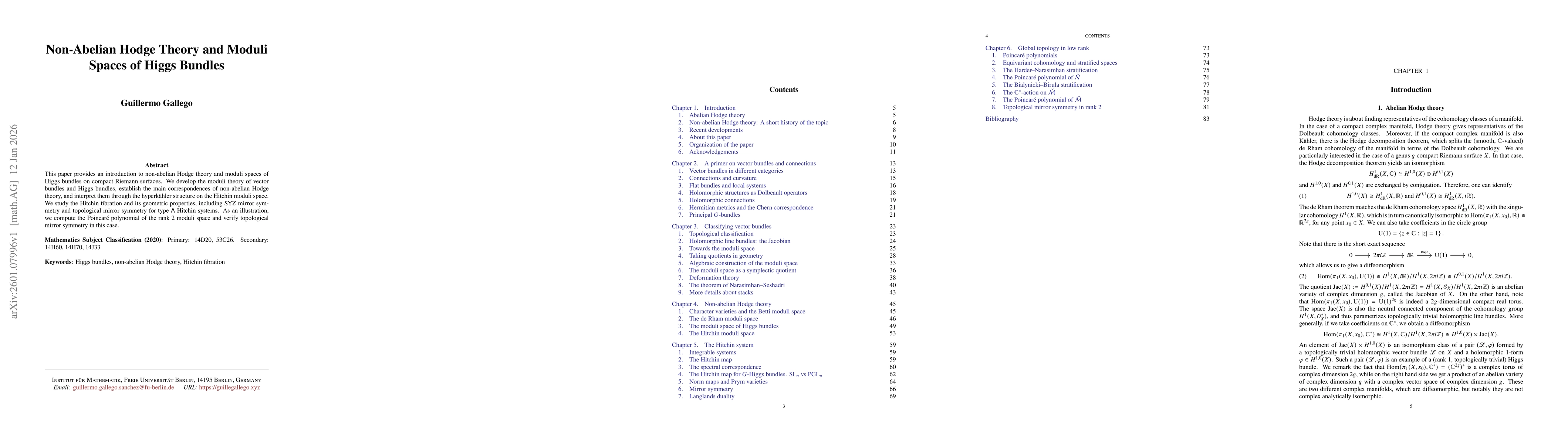 Thumbnail for Non-Abelian Hodge Theory and Moduli Spaces of Higgs Bundles