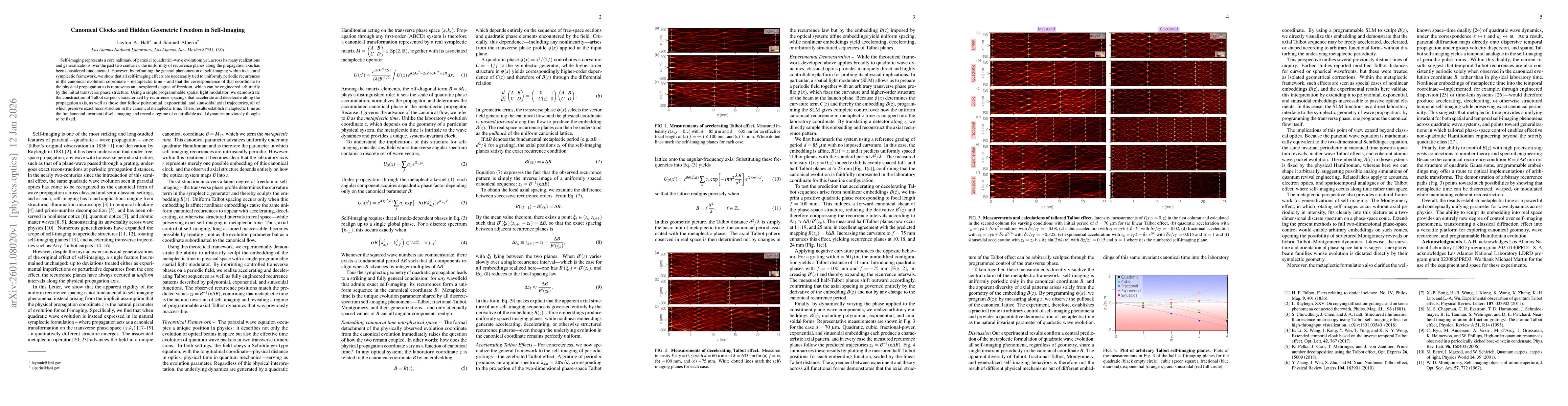 Thumbnail for Canonical Clocks and Hidden Geometric Freedom in Self-Imaging