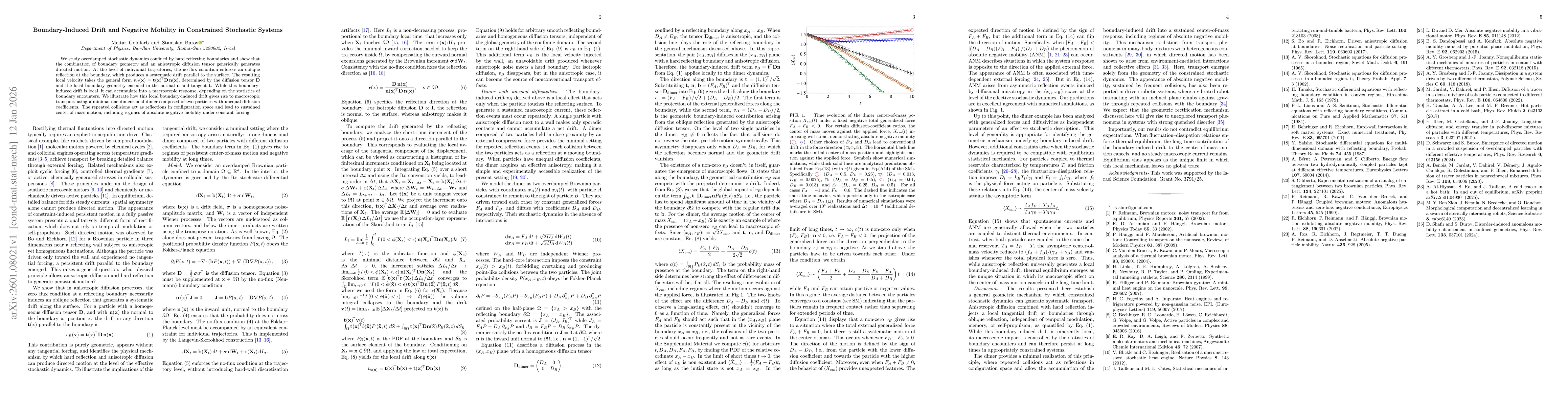 Thumbnail for Boundary-Induced Drift and Negative Mobility in Constrained Stochastic Systems