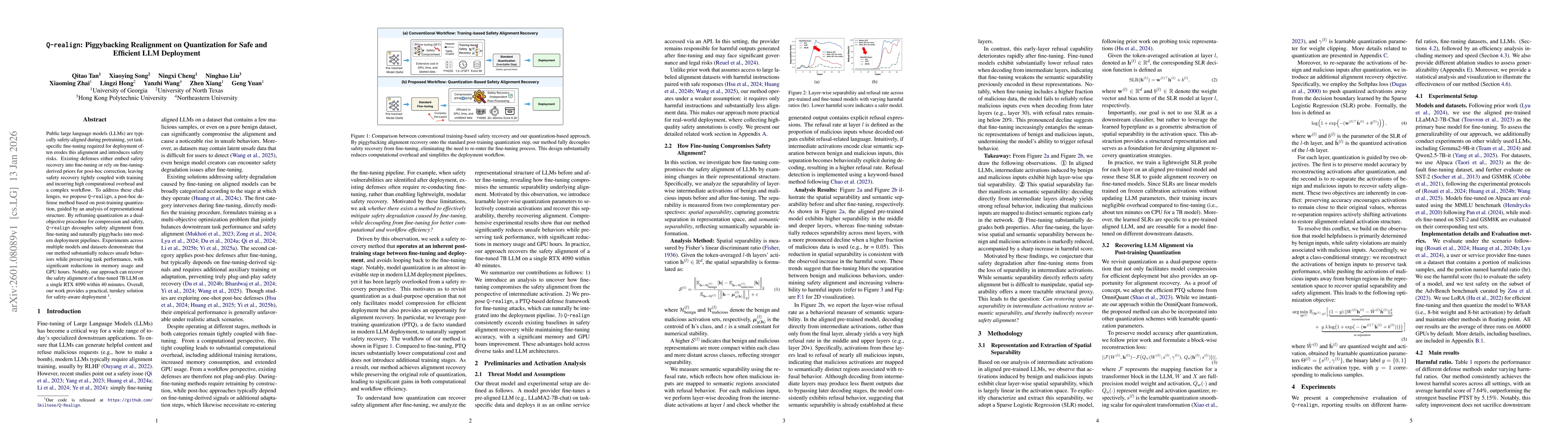Thumbnail for Q-realign: Piggybacking Realignment on Quantization for Safe and Efficient LLM Deployment