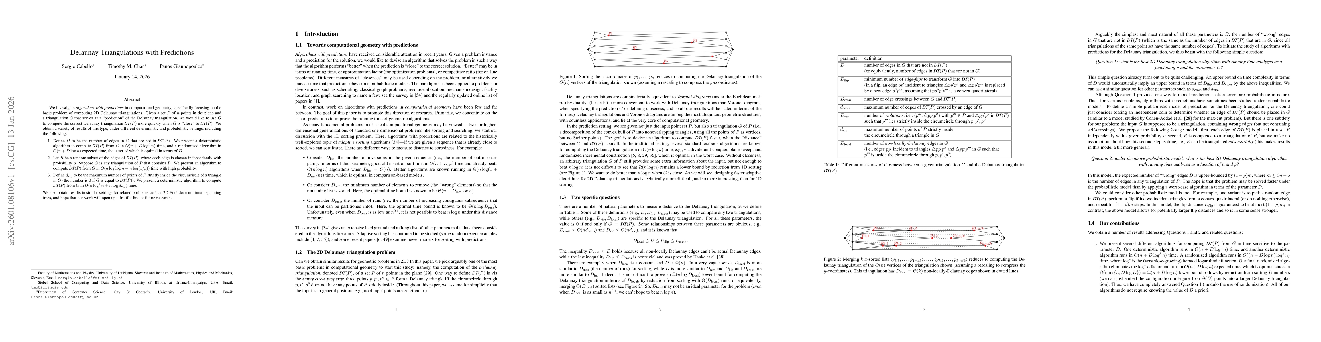 Thumbnail for Delaunay Triangulations with Predictions