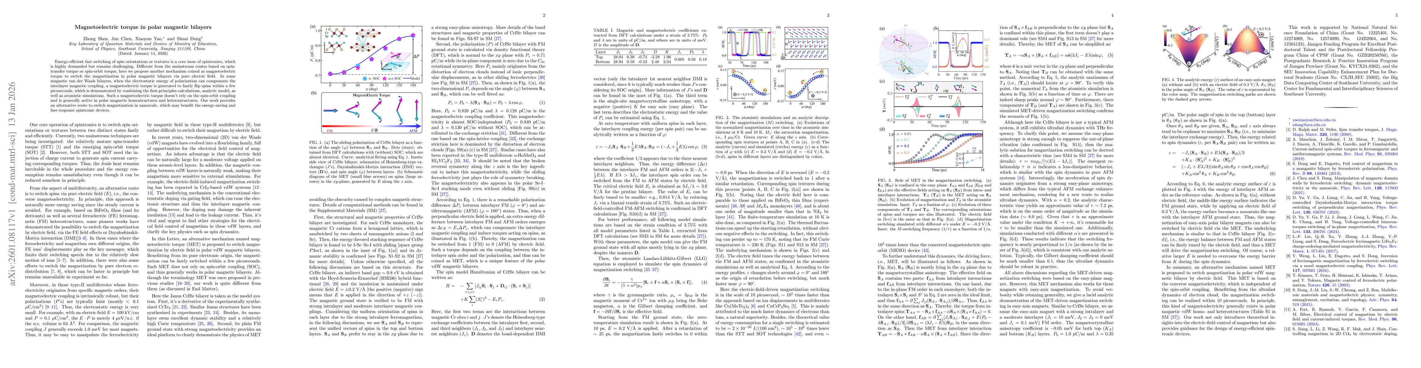 Thumbnail for Magnetoelectric torque in polar magnetic bilayers