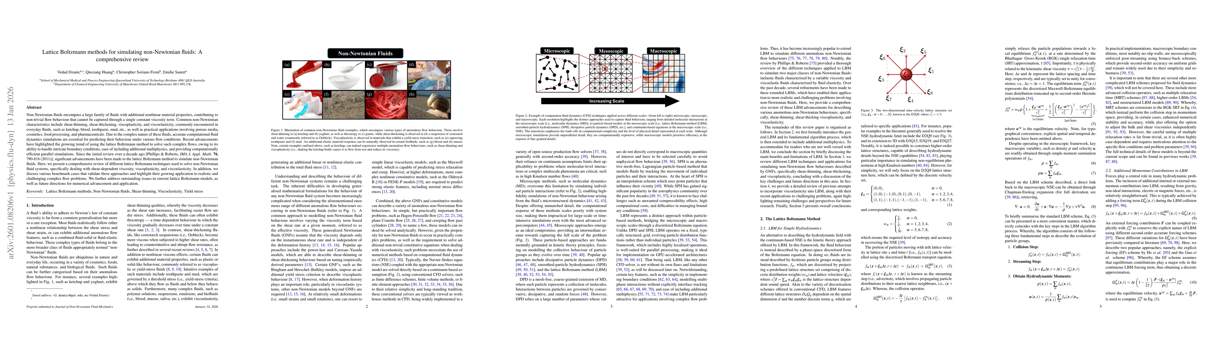 Thumbnail for Lattice Boltzmann methods for simulating non-Newtonian fluids: A comprehensive review