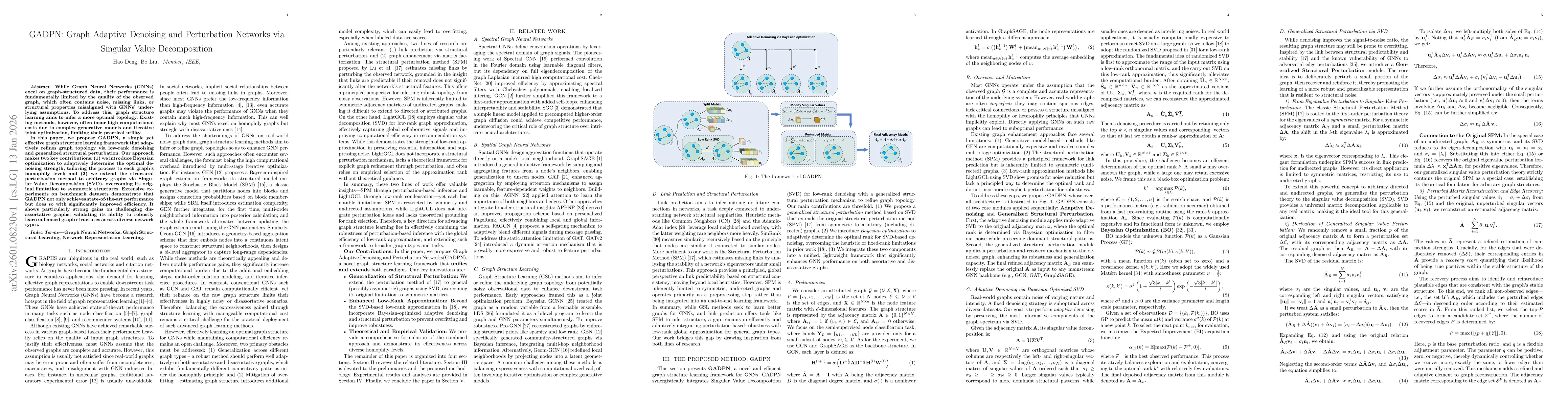 Thumbnail for GADPN: Graph Adaptive Denoising and Perturbation Networks via Singular Value Decomposition