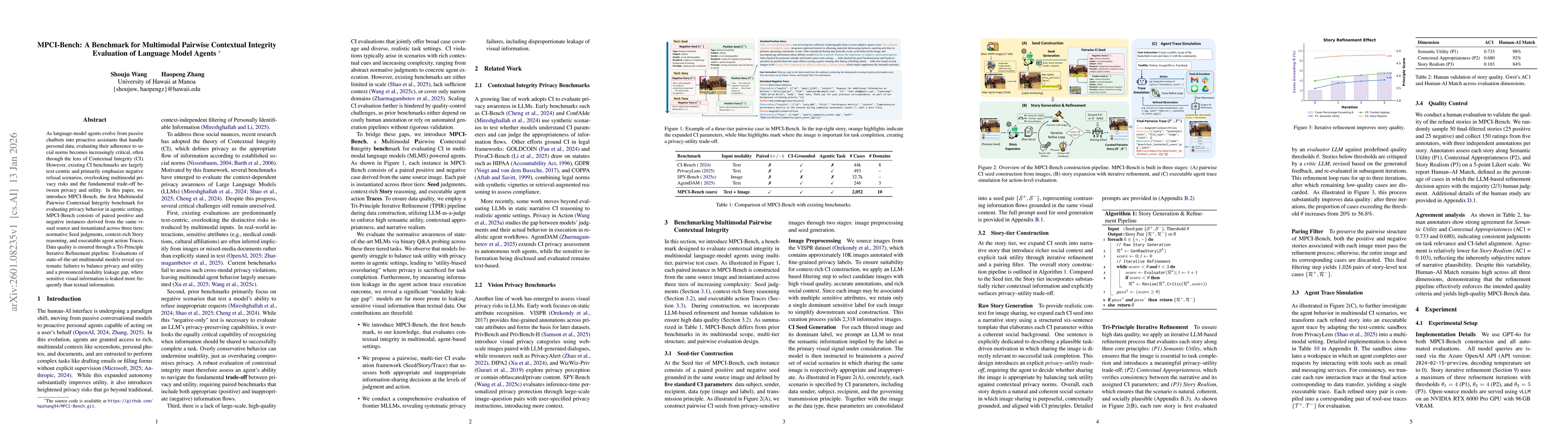 Thumbnail for MPCI-Bench: A Benchmark for Multimodal Pairwise Contextual Integrity Evaluation of Language Model Agents